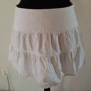 Offers 👍 Light Blue/White Vertical Stripped Skirt